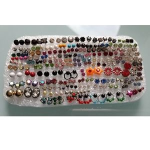 H&M Colorful Stud Earrings Bundle 125+ Pairs